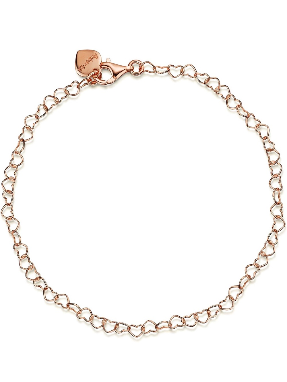 ✨3 FOR $20✨ Rose Gold plated over 925 Sterling Silver Heart Chain Bracelet